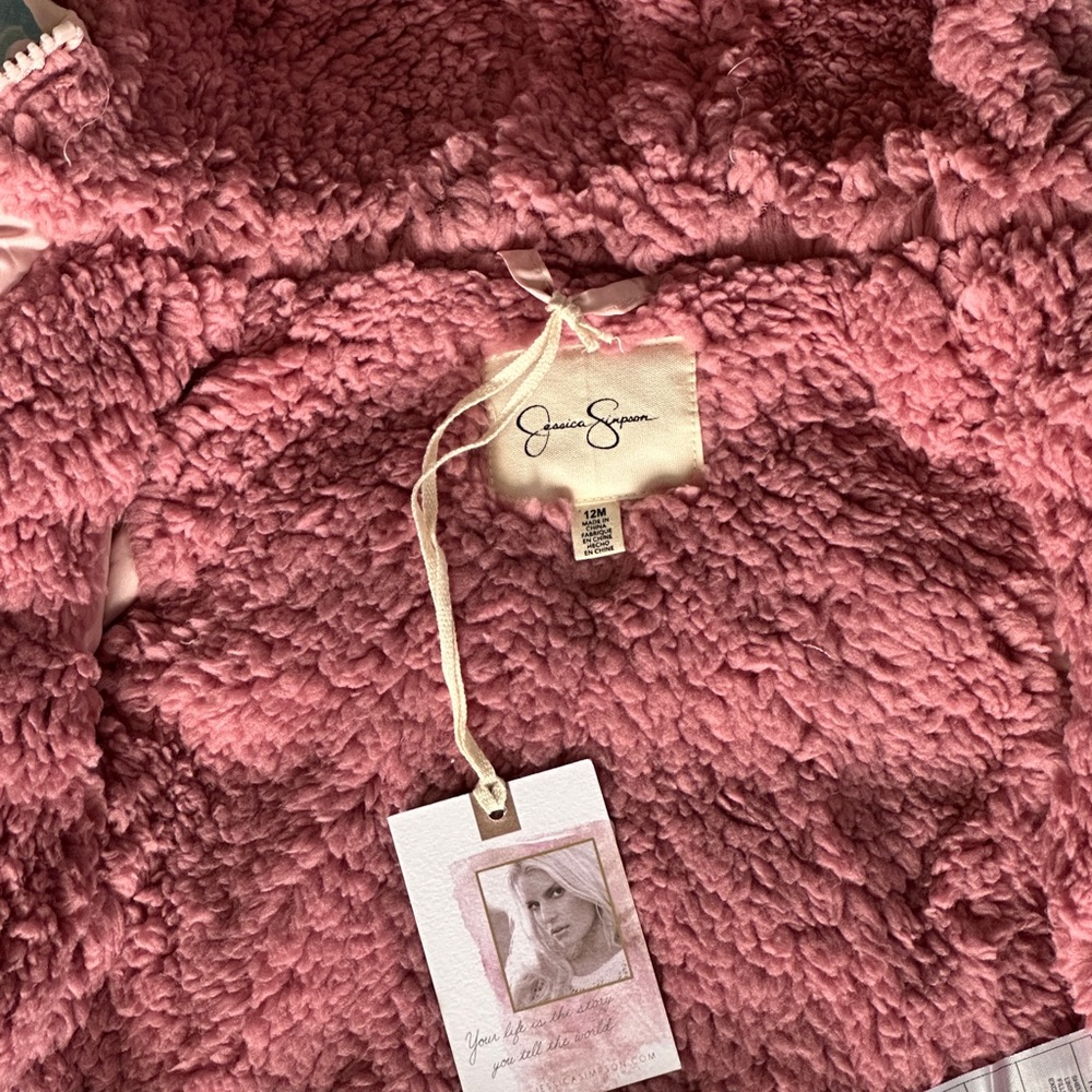 SOLD OUT! Jessica Simpson size 12mo. Puffer Jacket Pink - Picture 7 of 10